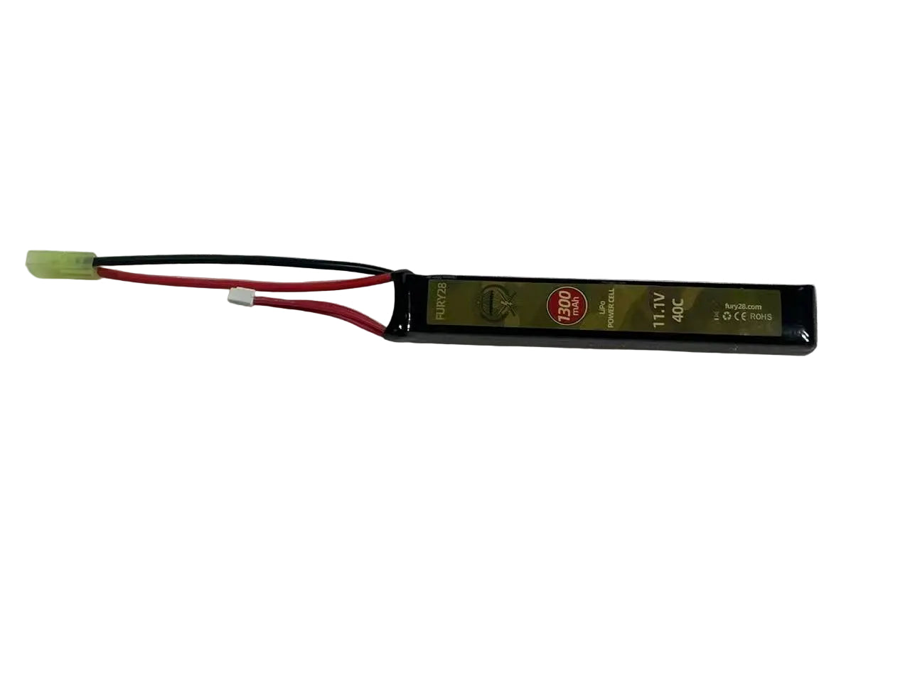Fury28.com 11.1V 1300mAh  Airsoft LiPo Battery + B3 Charger Combo