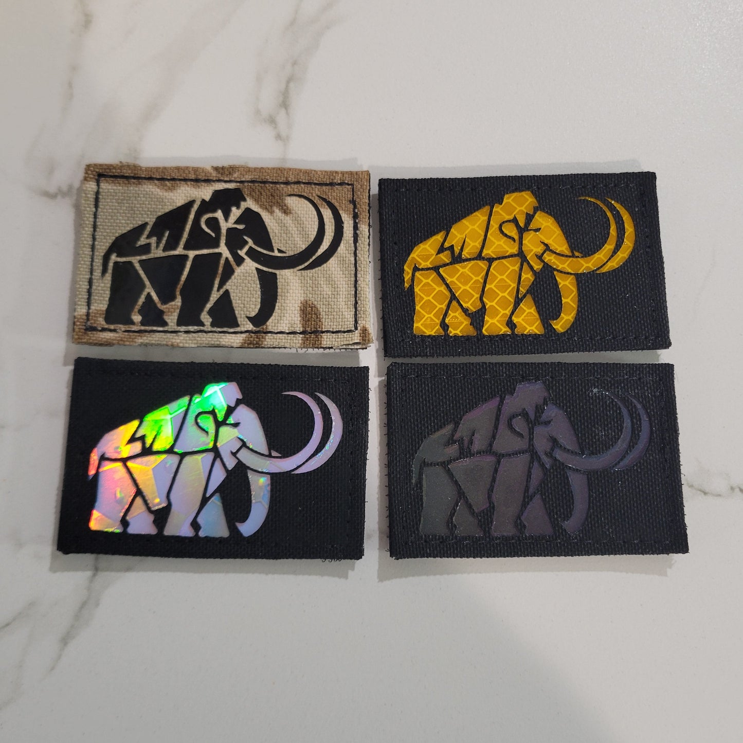 Geometric Mammoth Laser Cut Patch