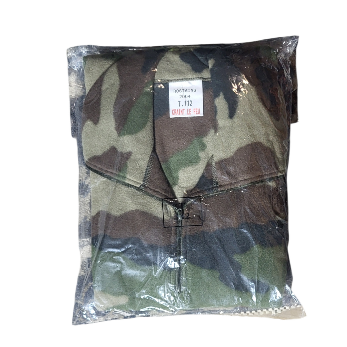 FRENCH CCE CAMO FLEECE SHIRT W/ZIPPER NEW Unissued