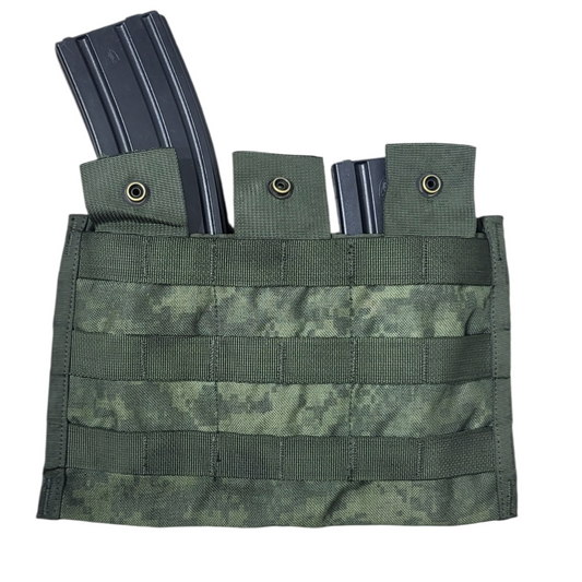 Forest Green dyed ACU Triple M4 Magazine Pouch USGI issued