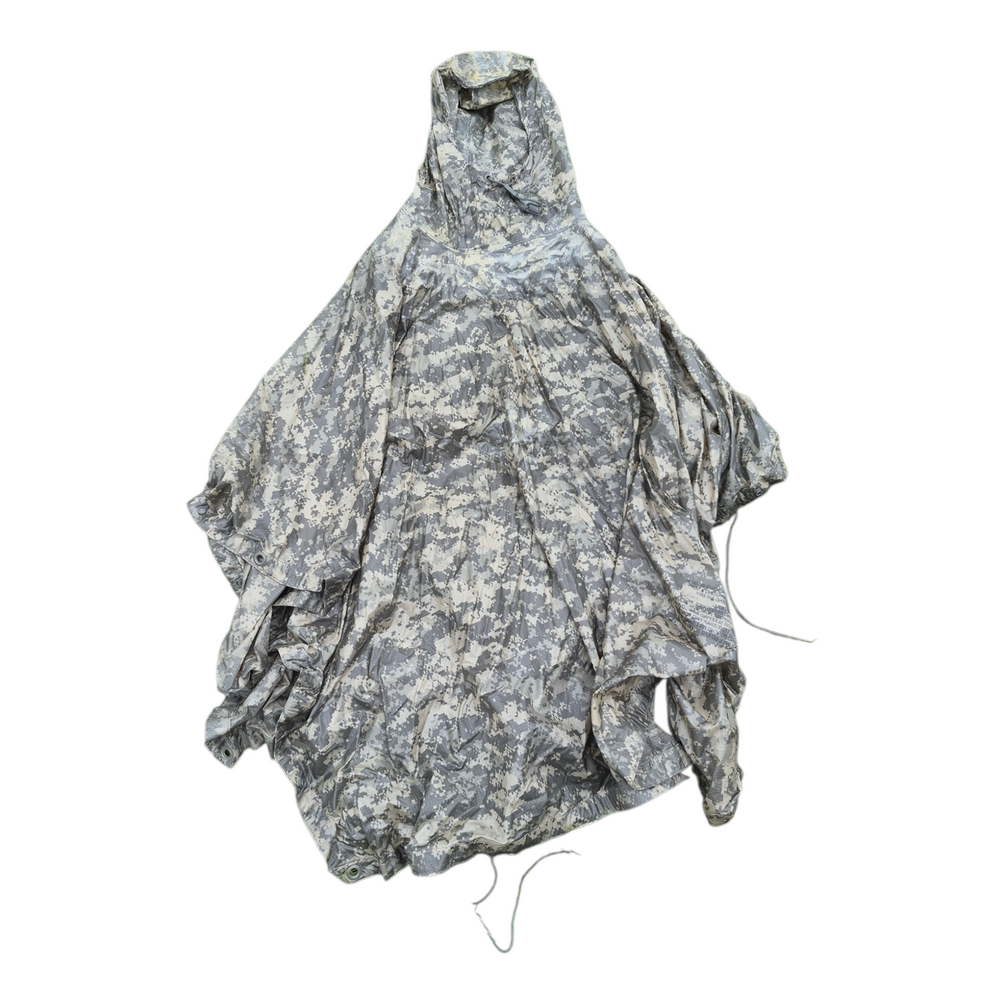 Genuine USGI ACU/UCP Wet Weather Poncho – Tactical Rain Gear & Emergency Shelter