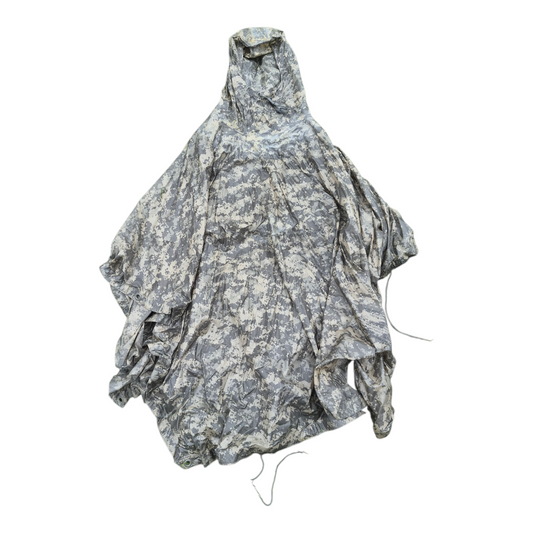 Genuine USGI ACU/UCP Wet Weather Poncho – Tactical Rain Gear & Emergency Shelter