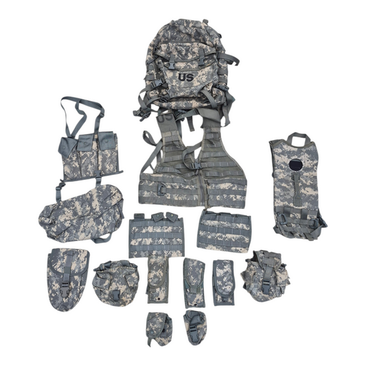 16 piece Riflemen Assault Pack FLC pouch kit USGI ACU /UCP