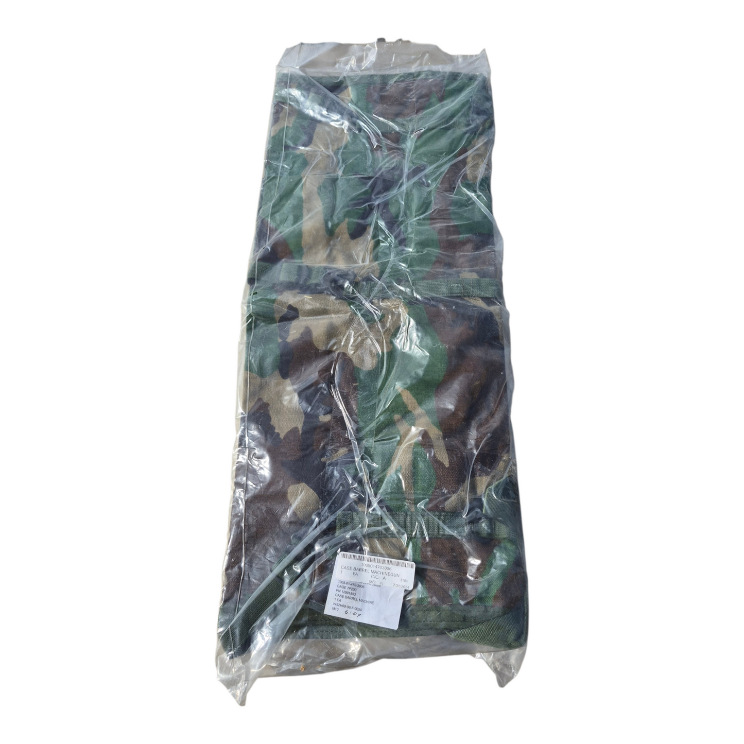 US Military M240B Woodland Camo Spare Barrel Bag NSN:1005-01-470-3006 NEW sealed in bag