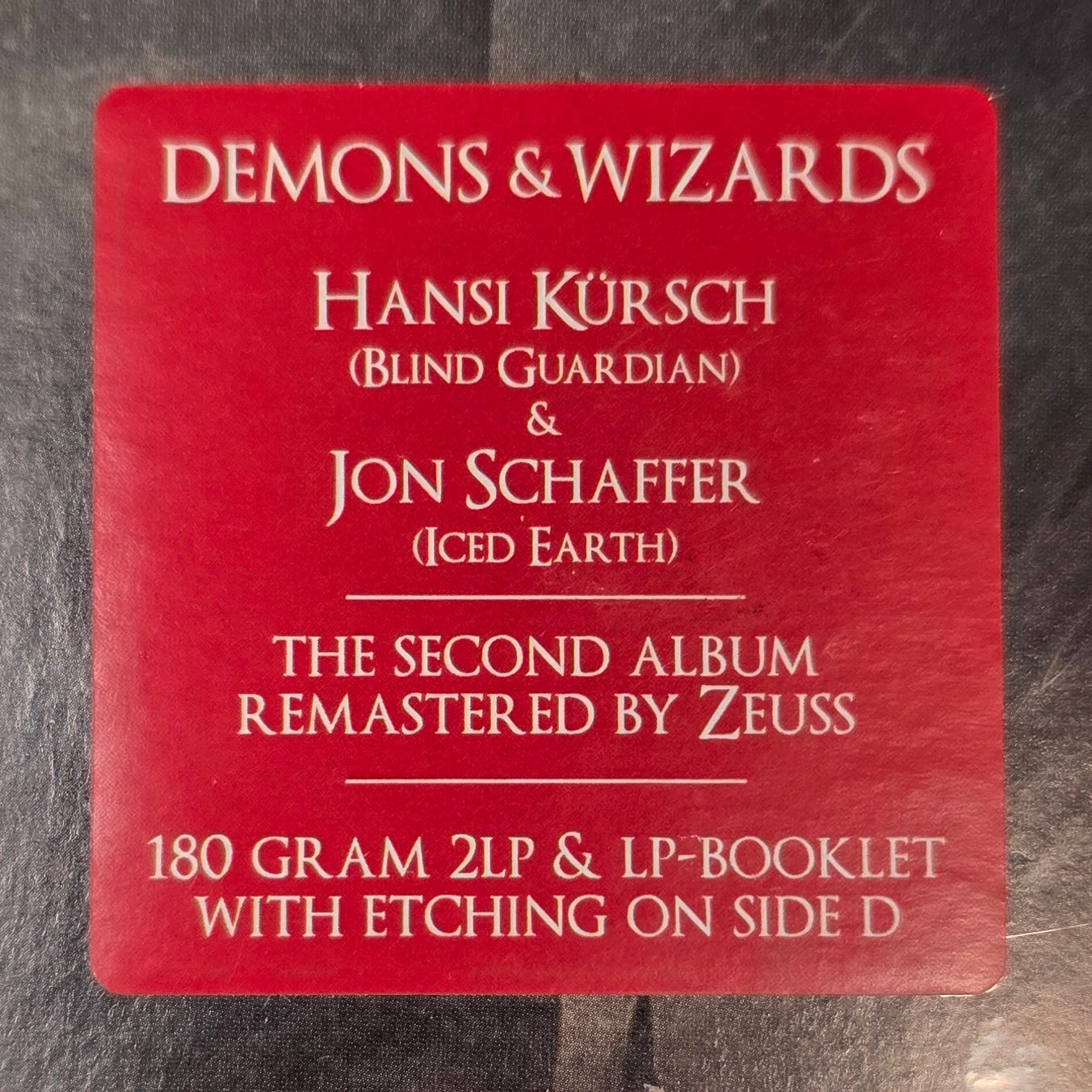 DEMONS & WIZARDS - Touched By The Crimson King [180G] 2x Vinyl LP Record + Booklet