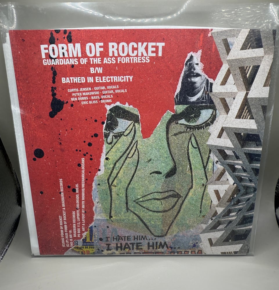 Form Of Rocket - Guardians Of The Ass Fortress B/W Bathed In Electricity [Green Vinyl] 7"
