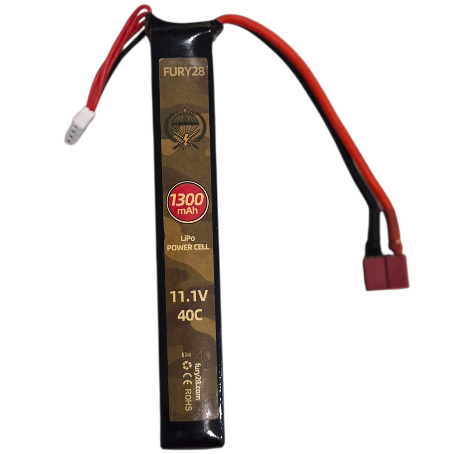 Fury28 11.1v 1300mah 40c Lipo battery stick type AEG