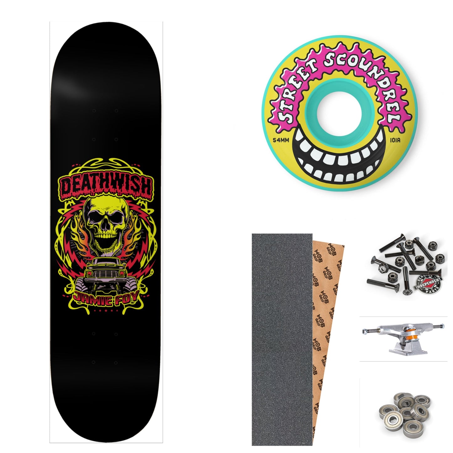 Deathwish Jamie Foy "Mash The Throttle" 8.25" Complete Skateboard