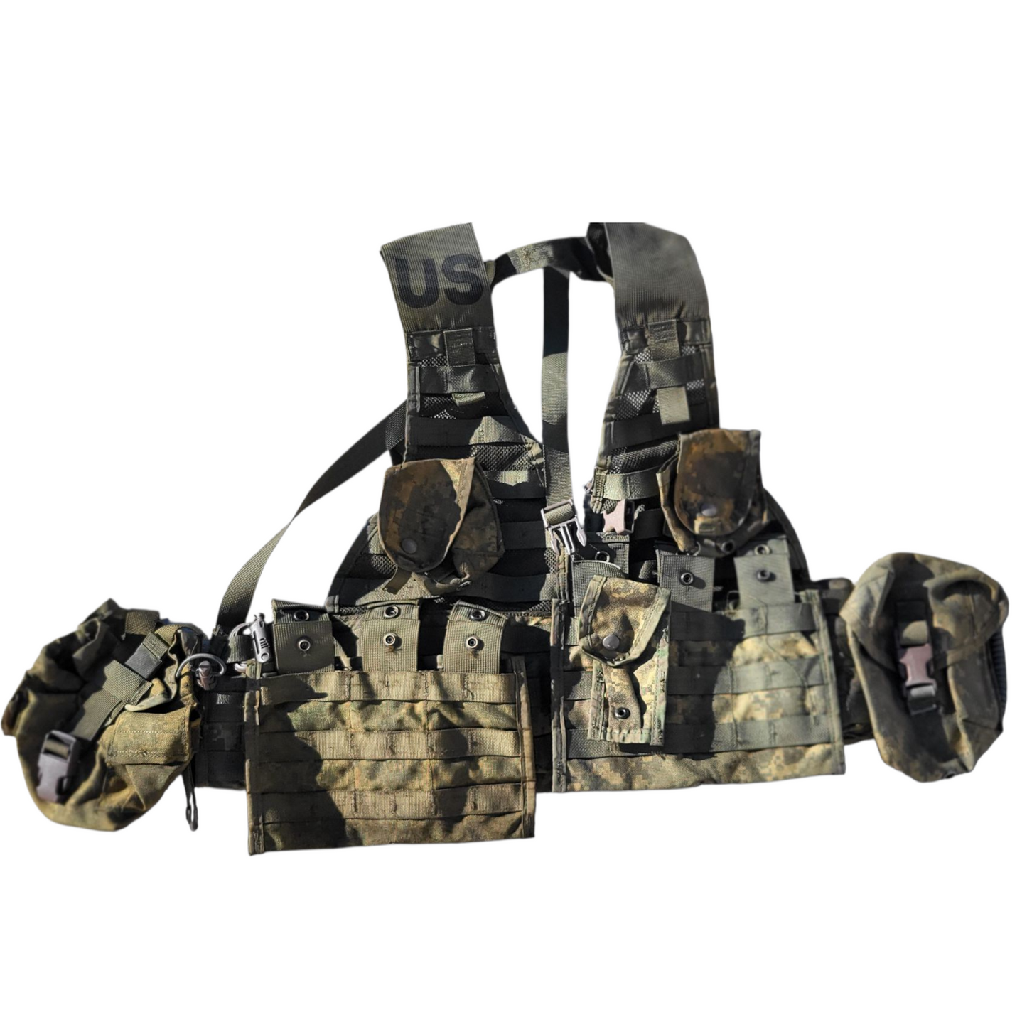 OD Green dyed ACU riflemen set 7 pouchs