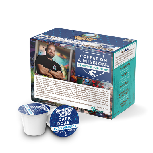 Castaway Coffee Dark Roast K-Cup Pod 12 Count