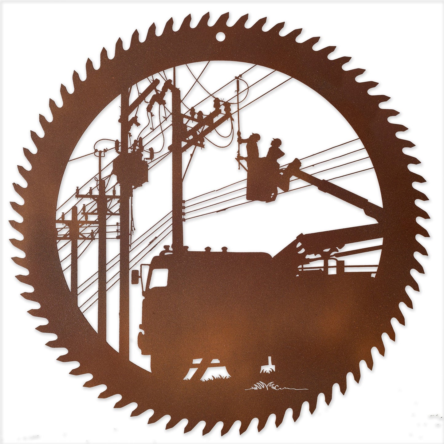 Lineman Round Saw Blade Art