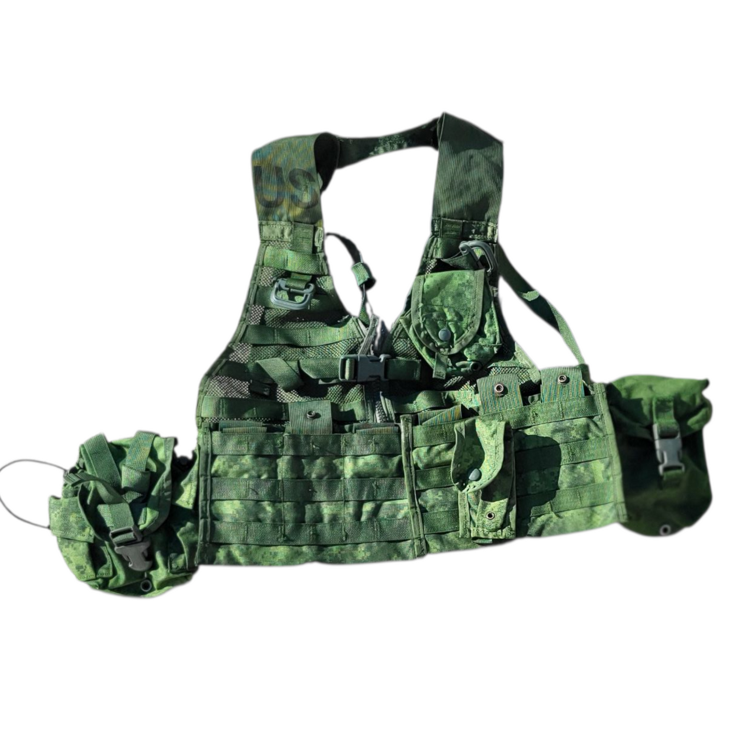 Jungle Green Dyed ACU Riflemen set 7 pouches