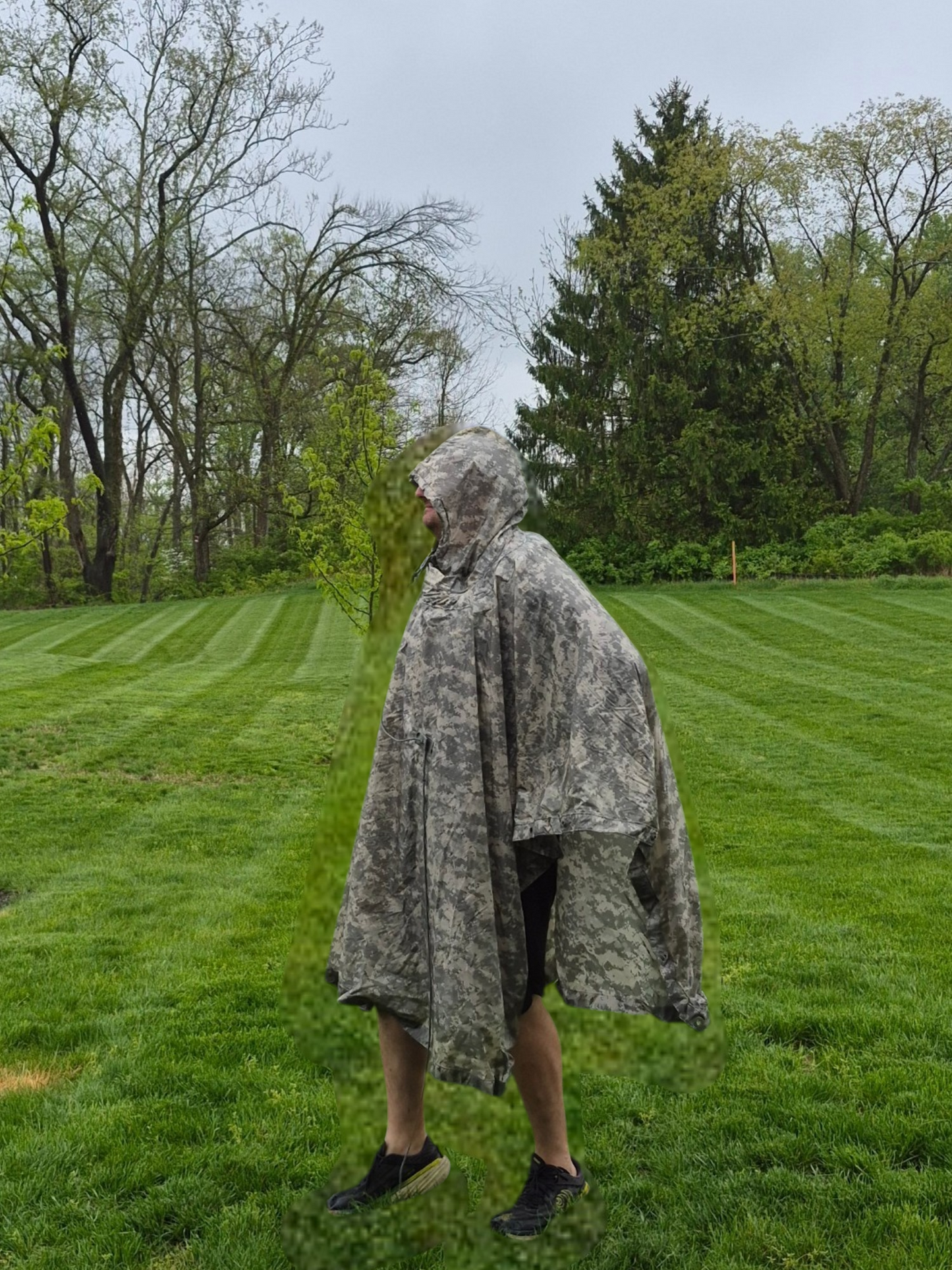 Genuine USGI ACU/UCP Wet Weather Poncho – Tactical Rain Gear & Emergency Shelter