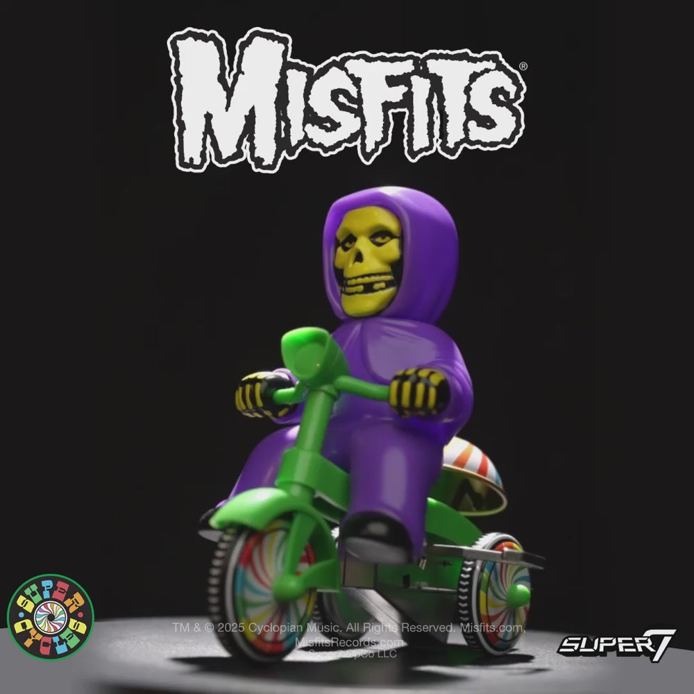 Super7 x MISFITS - Super Cycles - Fiend (Purple w/ Green Trike) Vinyl Toy