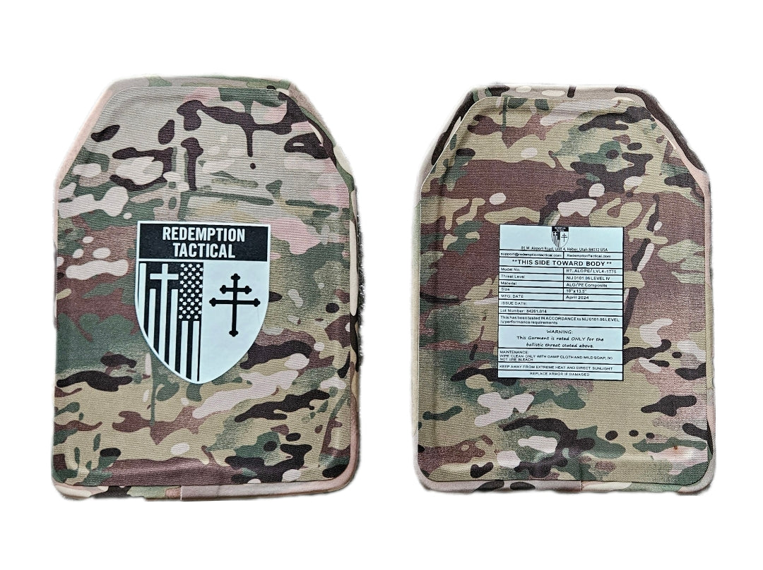 BIG BOY Crusader 2.0 XL Armor COMBO PACKAGE LIGHTWEIGHT LEVEL IV (2) XL Ceramic Front/Back Plates