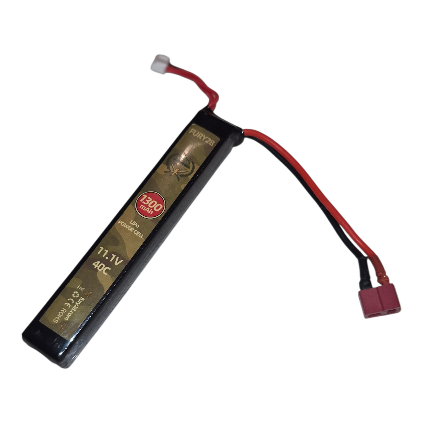 Fury28 11.1v 1300mah 40c Lipo battery stick type AEG