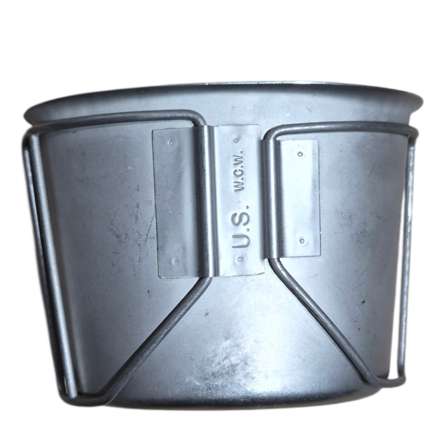 GENUINE US MILITARY  CANTEEN CUP 1QT USGI HEAVY DUTY Stainless Steel Issued condition