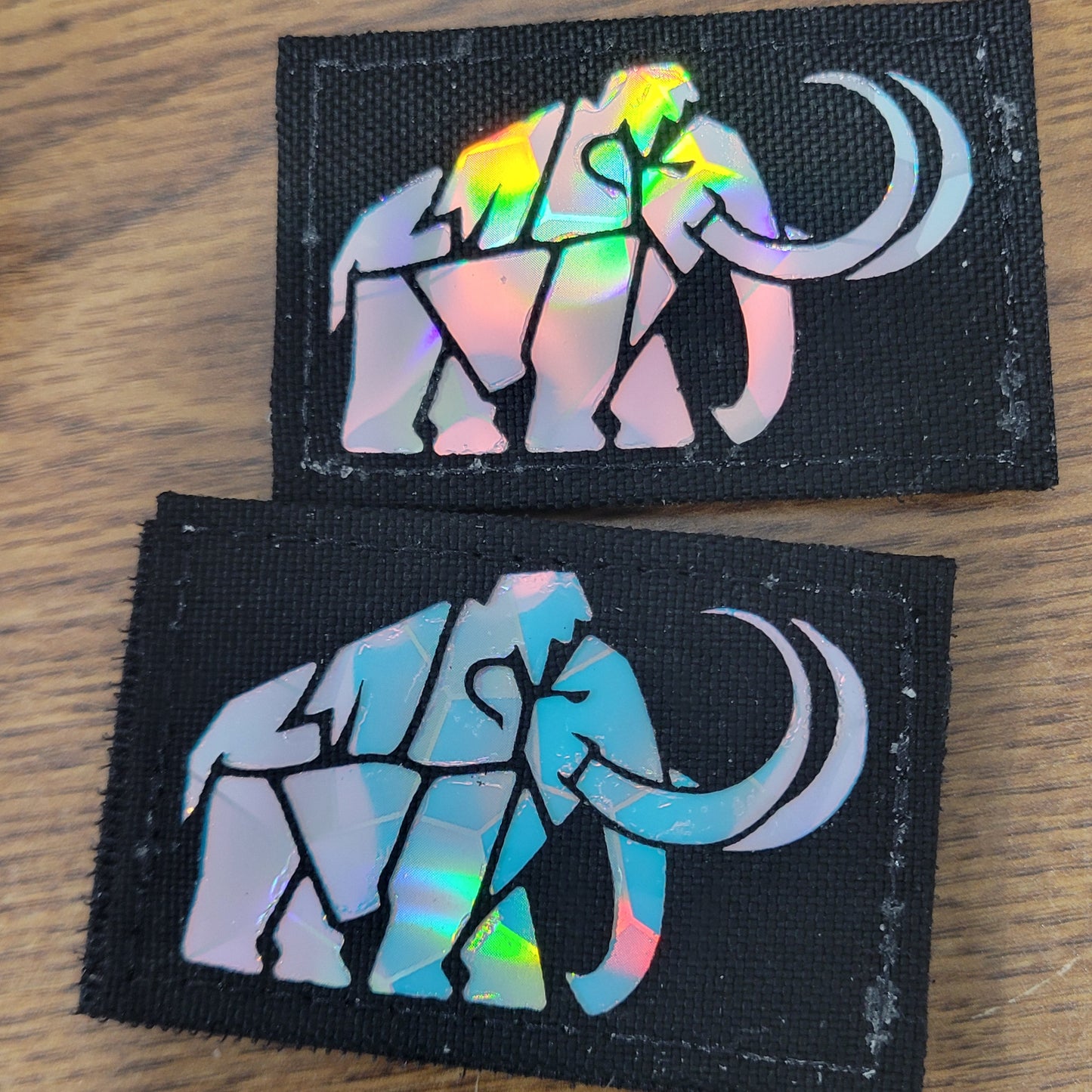 Geometric Mammoth Laser Cut Patch