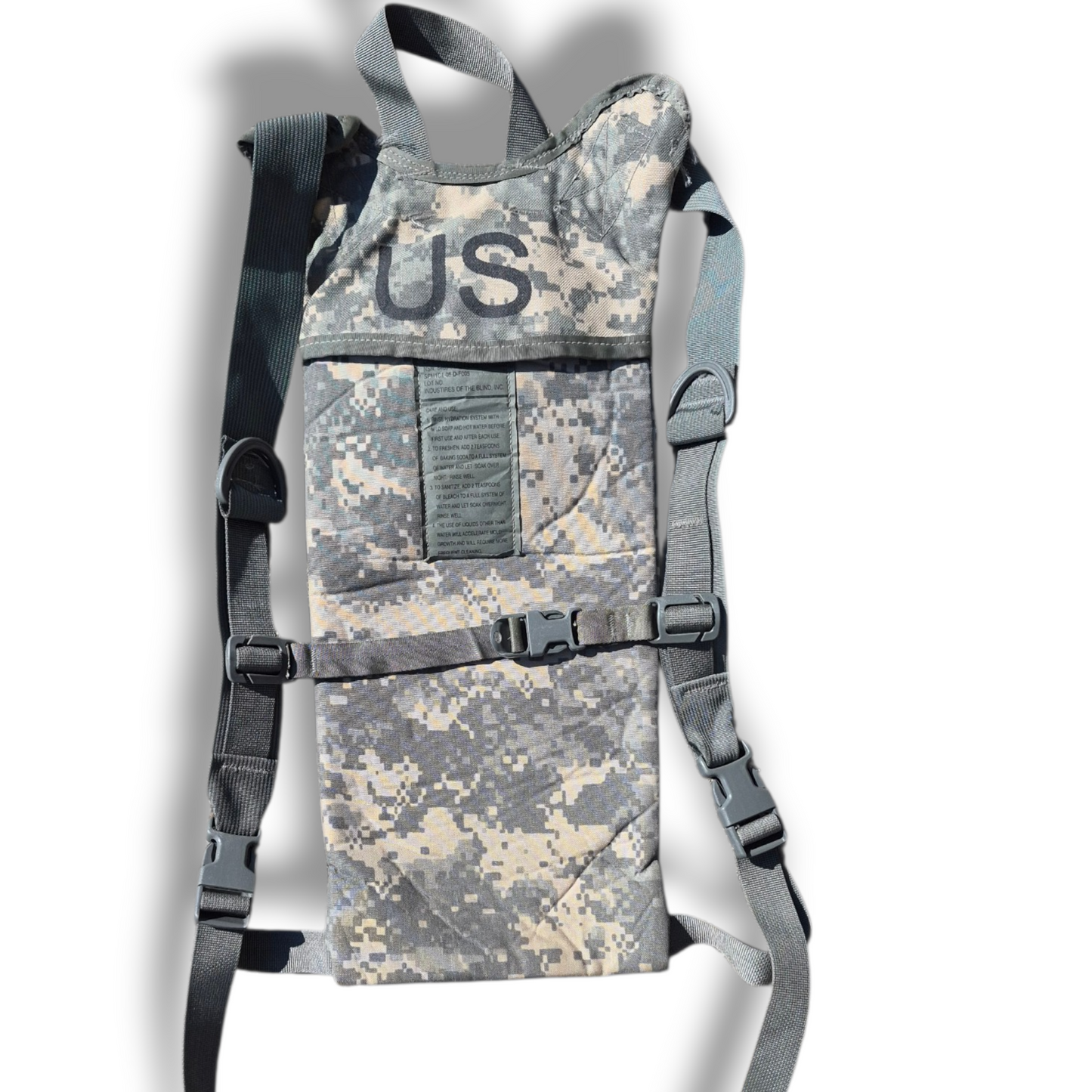 MOLLE II Hydration System Carrier Used - ACU-No bladder