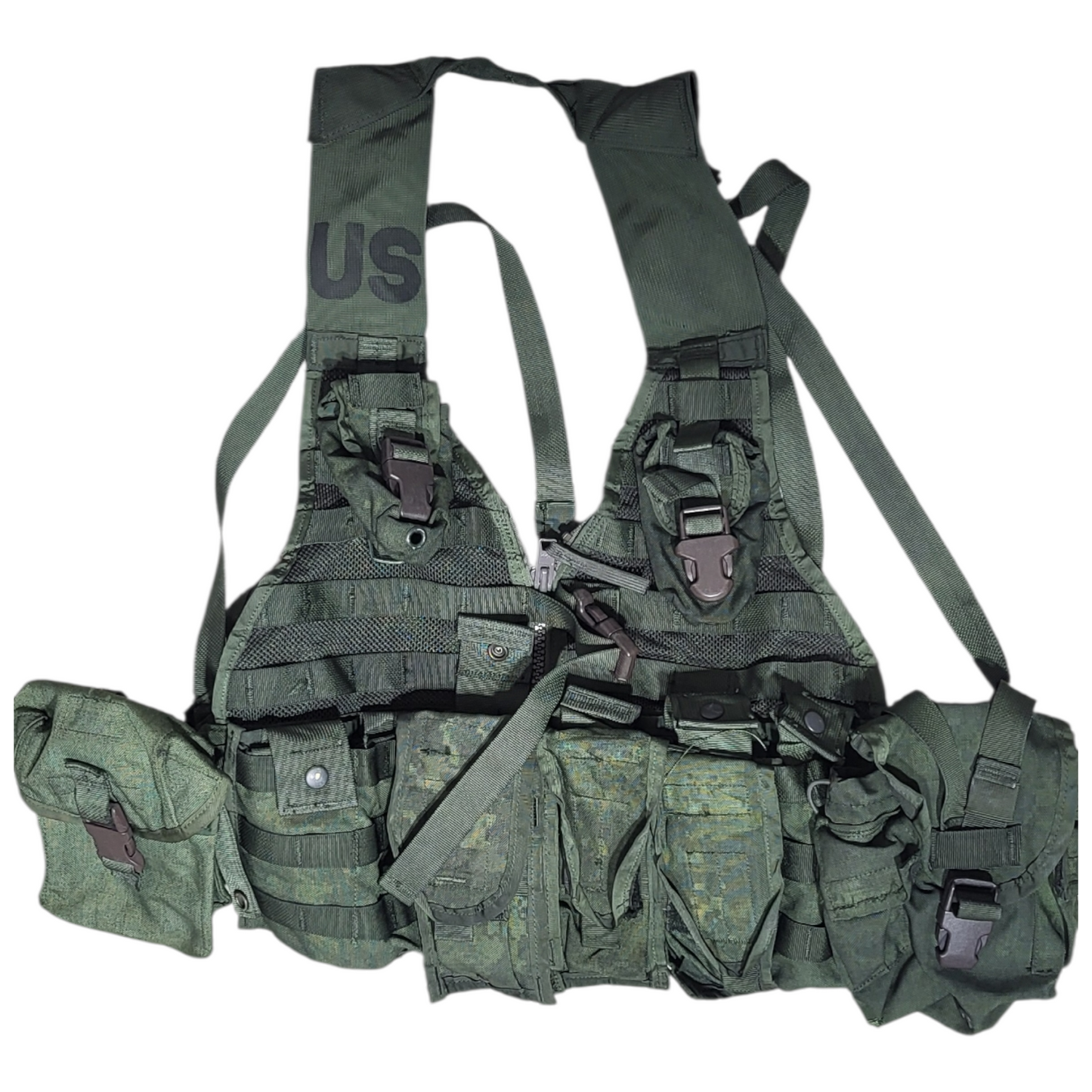 Forest Green dyed ACU Riflemen set 9 pouches