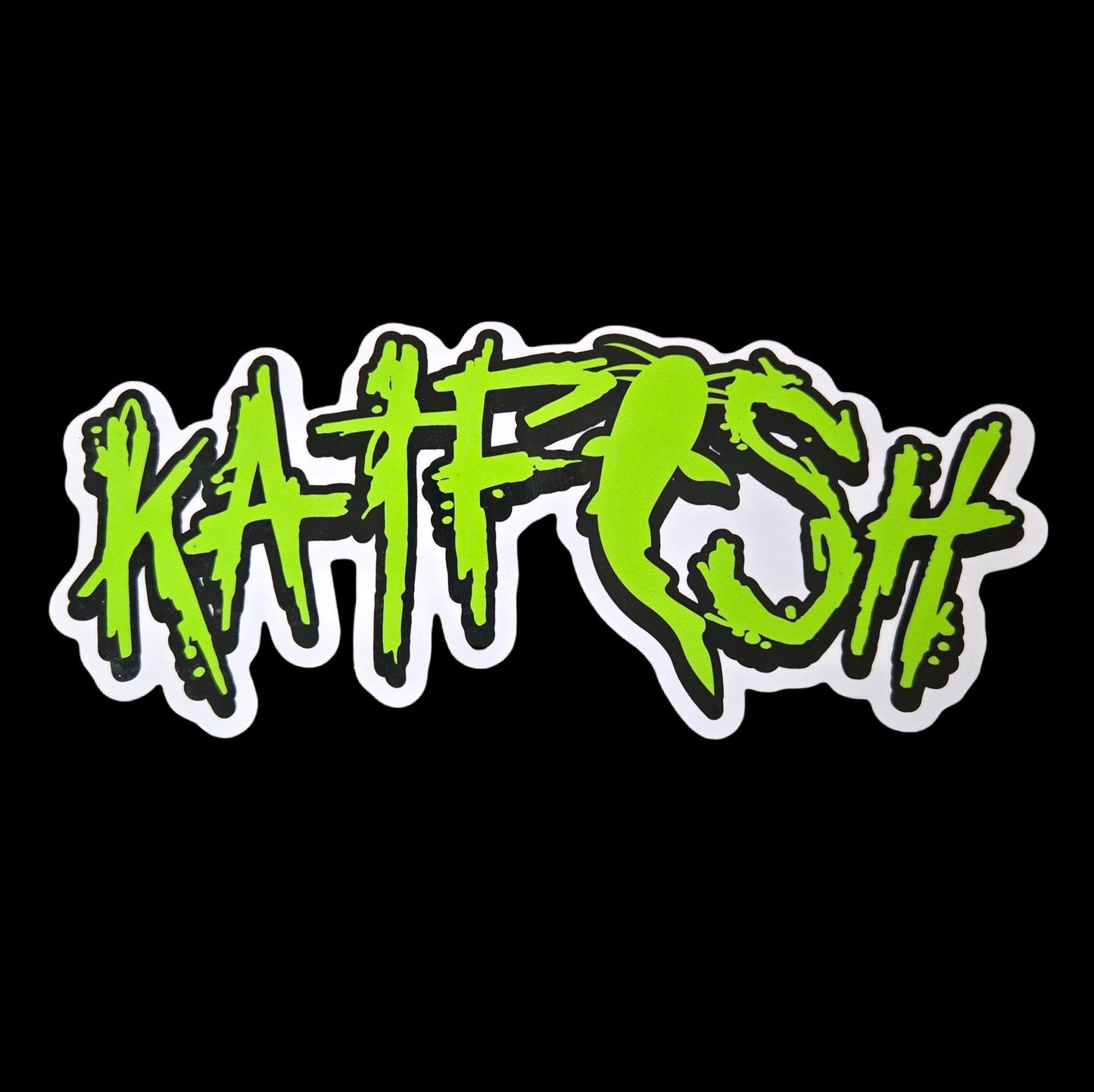 KATFISH Graffiti GREEN Decal