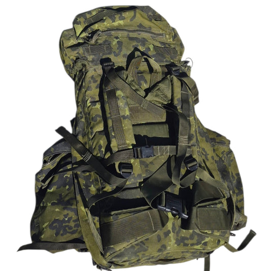 Danish Army Flecktarn 70L Ruckack Surplus M84 M96 Camo PLCE Backpack Combat Pack