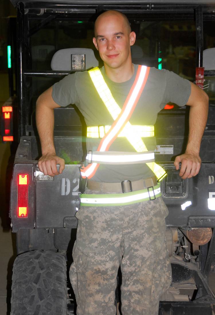 Reflective PT Belt Random color