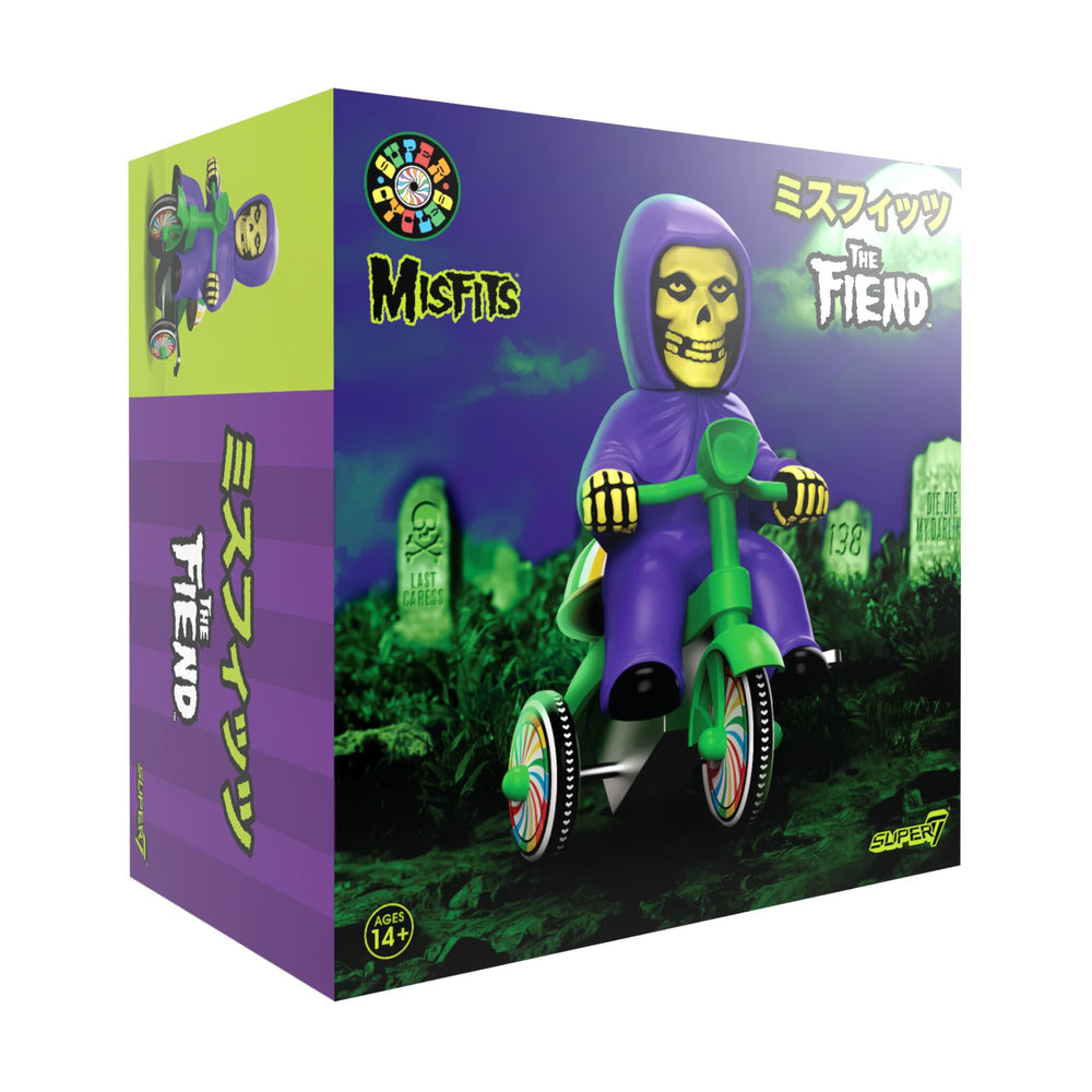 Super7 x MISFITS - Super Cycles - Fiend (Purple w/ Green Trike) Vinyl Toy