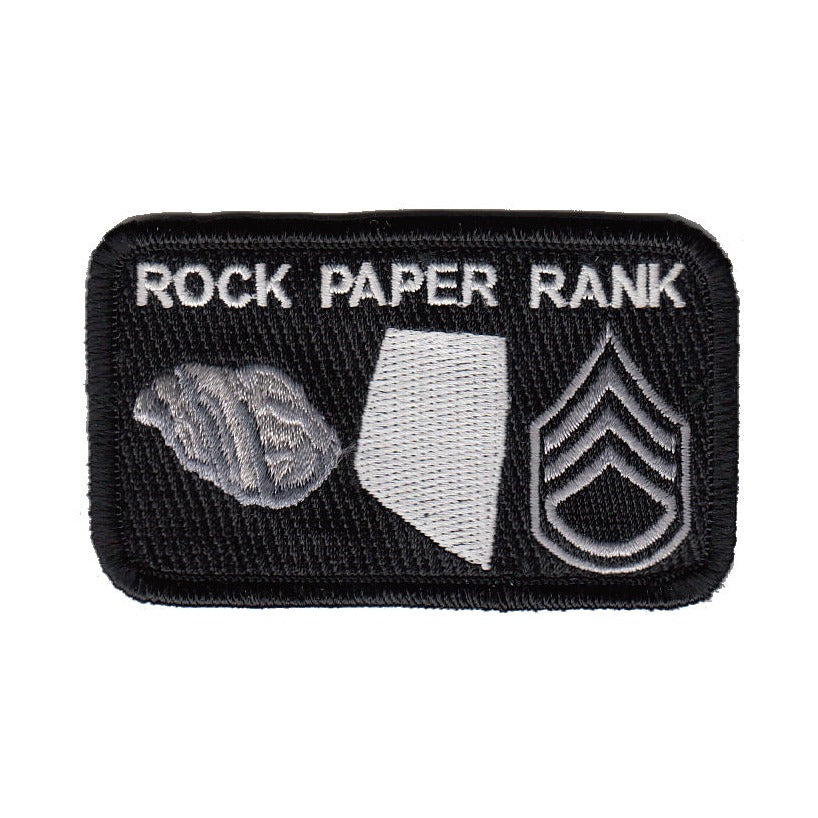 Rock Paper Rank Morale Patch - Various Colors
