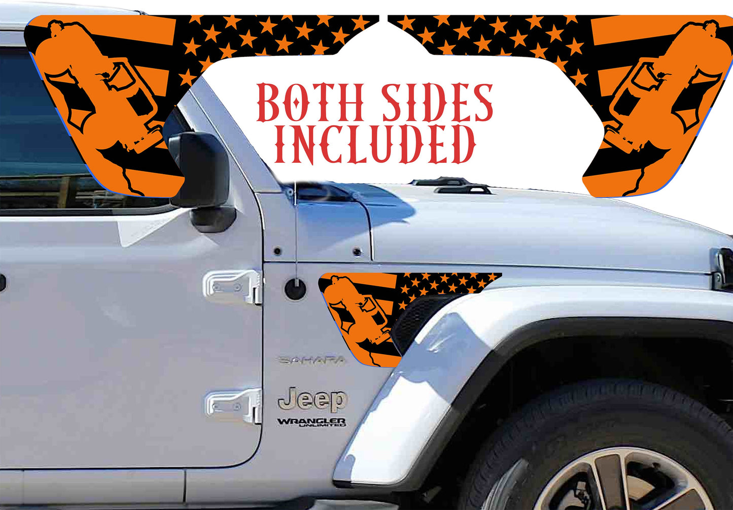 Rock crawler Orange fender vent for the JL or JT 2018 or newer