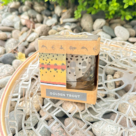 Wyo Golden Trout Pattern Rocks Glass