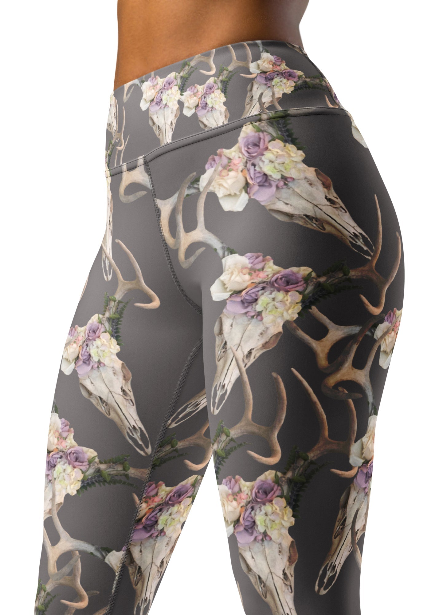 Deer Antler, High Waist Non-Toxic Leggings