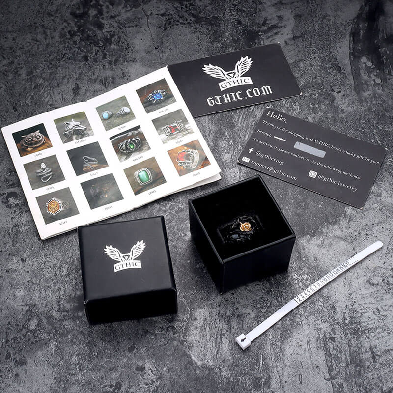 Rose Thorns Stainless Steel Gothic Ring