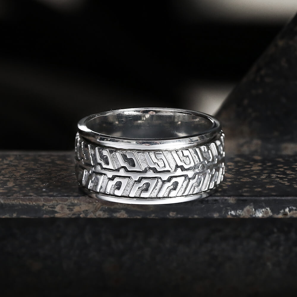 Tire Stainless Steel Biker Spinner Ring