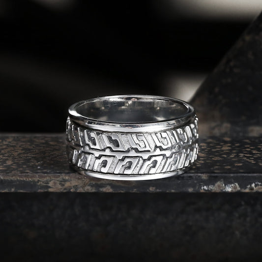 Tire Stainless Steel Biker Spinner Ring