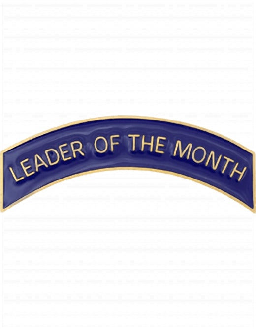 ROTC Metal Arc Tab LEADER OF THE MONTH