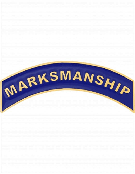 ROTC Metal Arc Tab MARKSMANSHIP