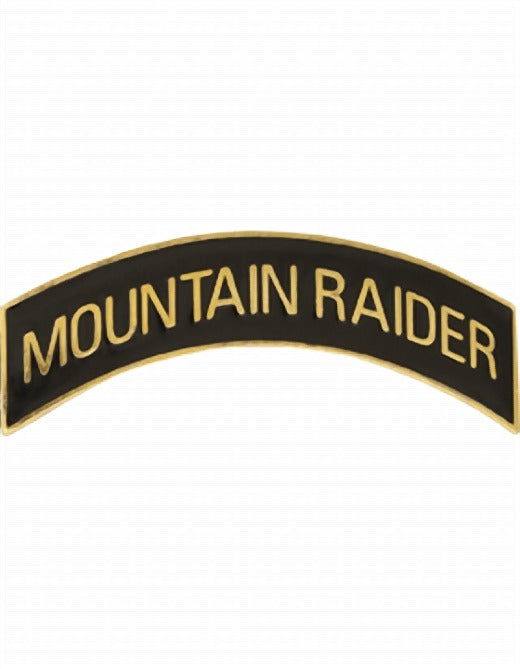 ROTC Metal Arc Tab MOUNTAIN RAIDER