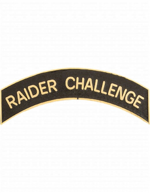 ROTC Metal Arc Tab RAIDER CHALLENGE