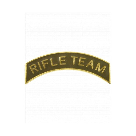 ROTC Metal Arc Tab RIFLE TEAM