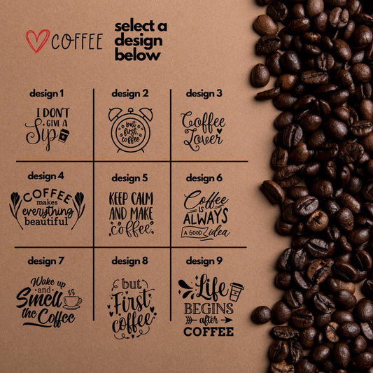 Coffee-Themed Laser Engraved Cork Trivets – 8" or 10" | Heat-Resistant Gift for Coffee Lovers