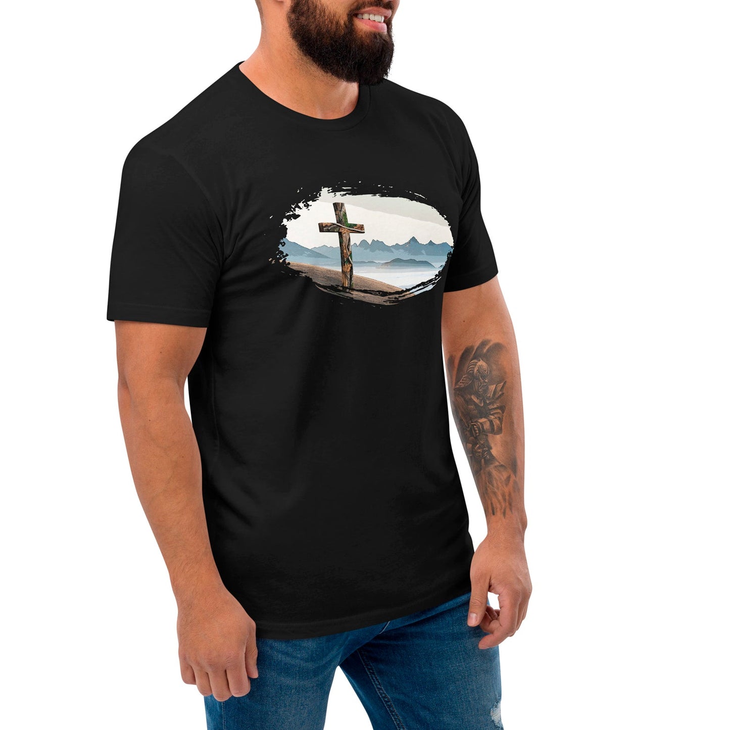 Men's Christian Outdoorsman Camo Cross T