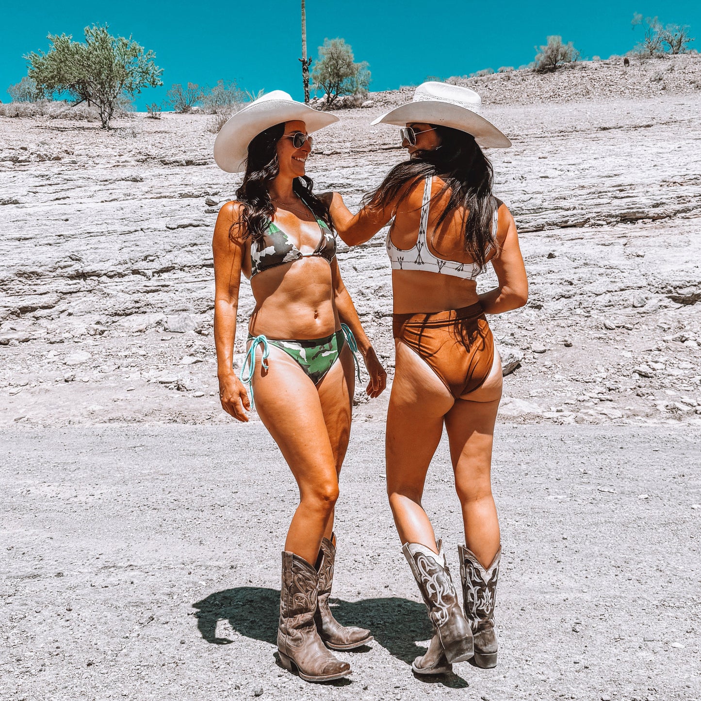 FREE Shipping, Arrow Archery Pattern High Waist Bikini, UPF 50