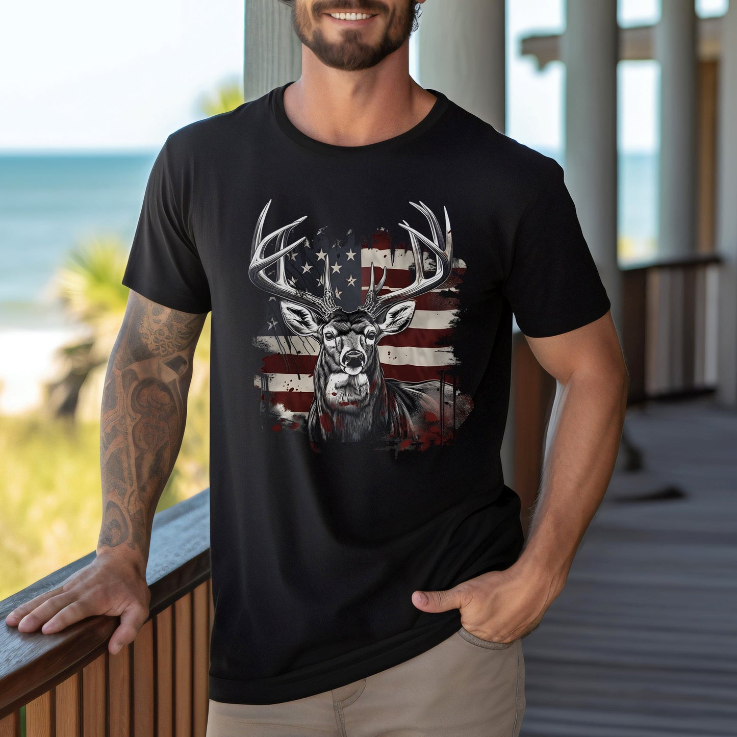 Whitetail Deer Hunting USA T-Shirt