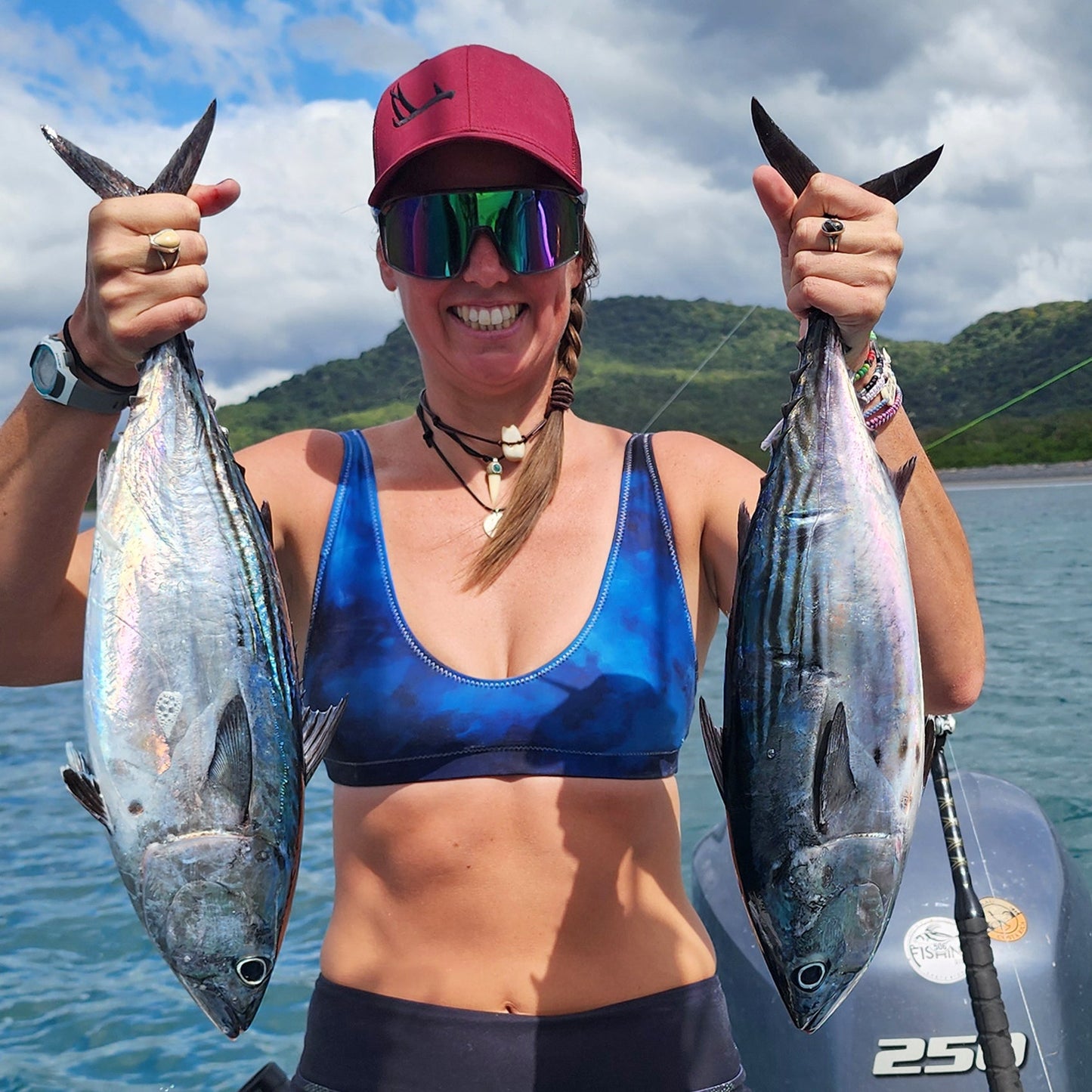 FREE Shipping, High Waist, WILD Watercolor Bikini, Padded