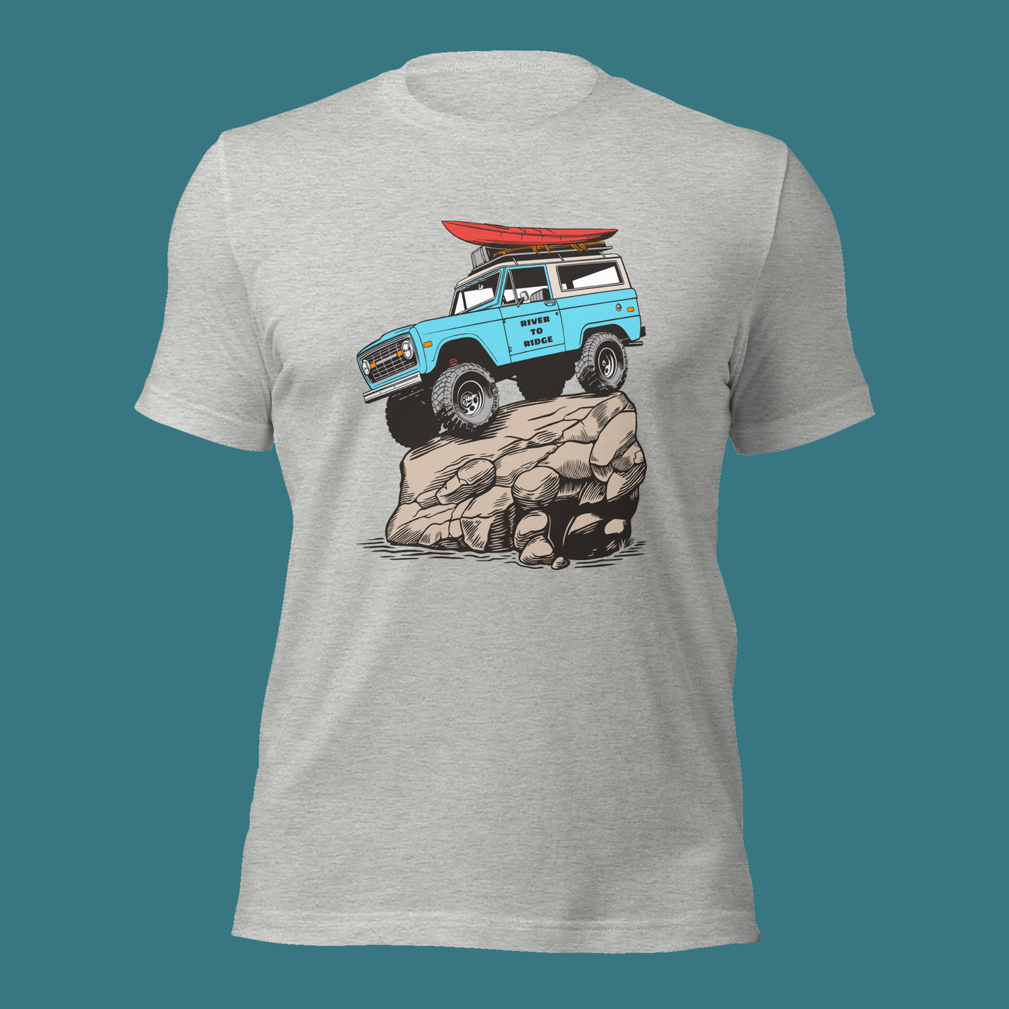 Offroad Classic Men's T Shirt, Army, Asphalt or Grey