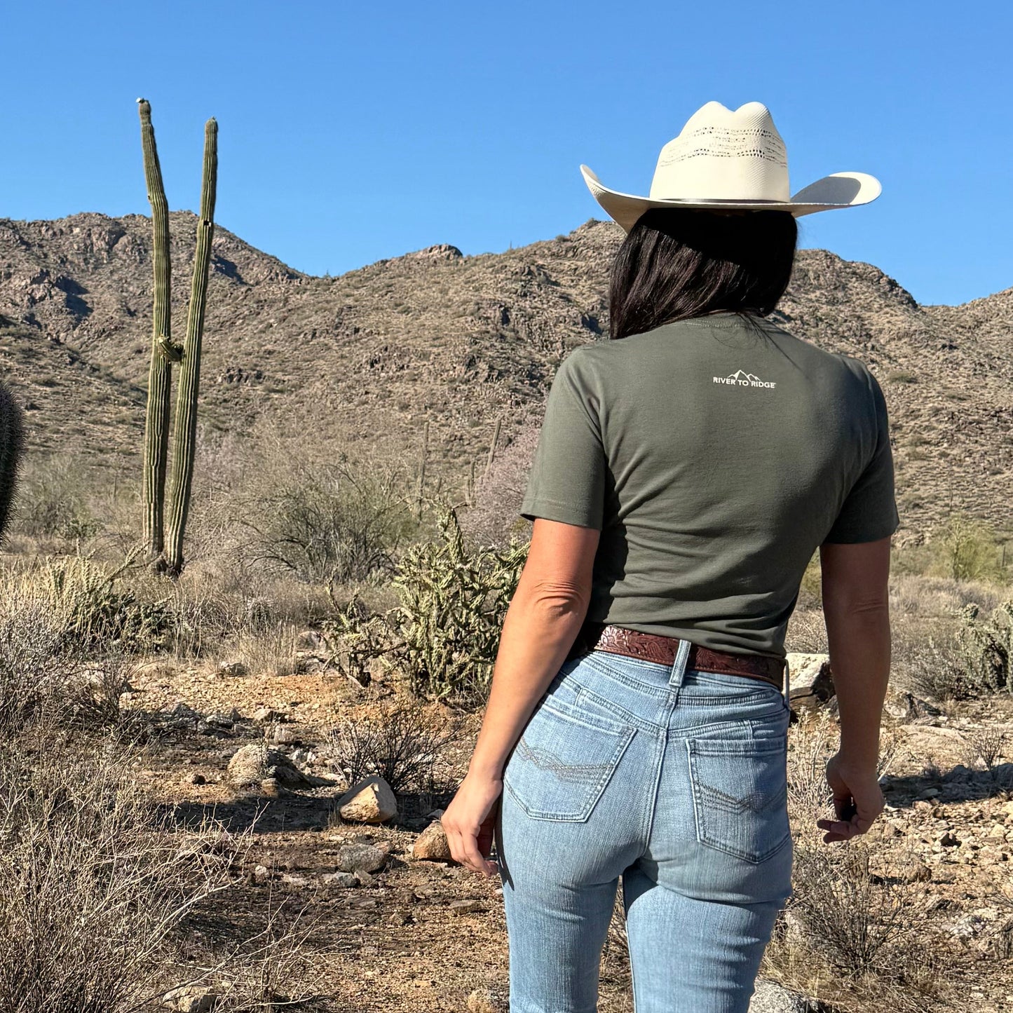 Praise His Name, Women's Christian Camo Cross T-Shirt