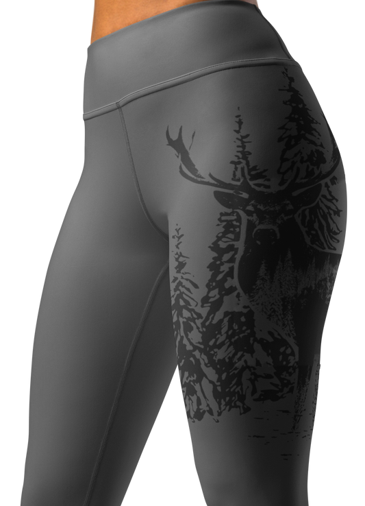 High Waist Woodland Leggings, Worn by Kelsey on ALONE