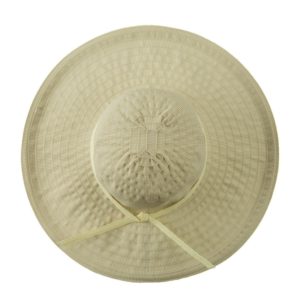 Woman's Paper Braid Ribbon Tie Hat