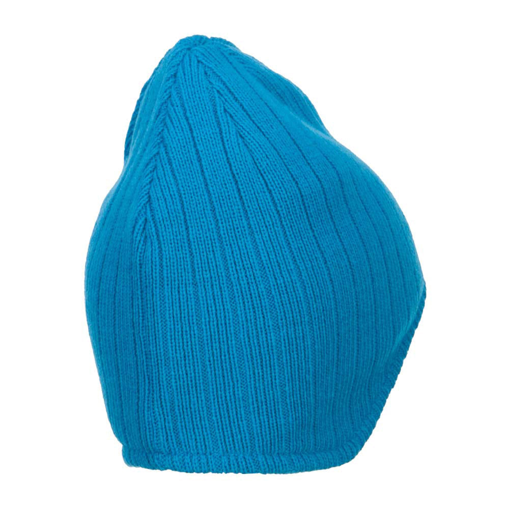 Rib Knit Ear Flap Beanie